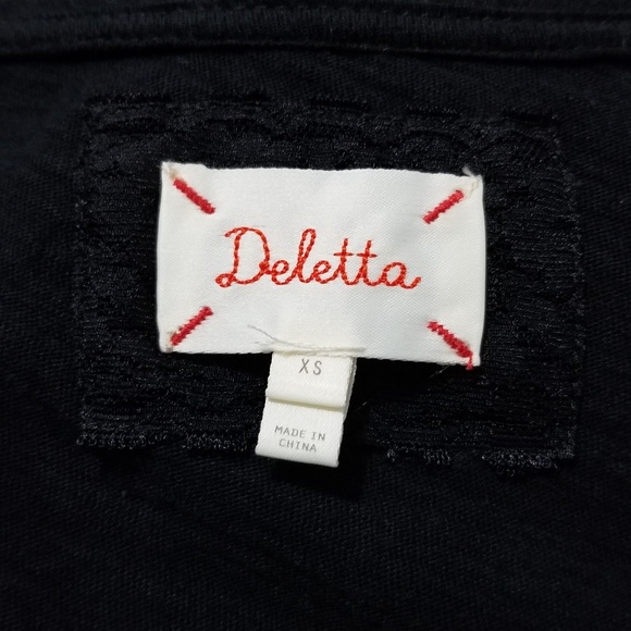 Anthro Deletta Jeweled Embellished Top - Picture 6 of 8